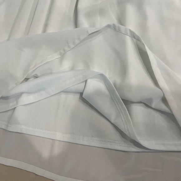 Boho V-Neck Sleeveless Babydoll Dress With Ruffled Shoulders Women's Size Small - Picture 12 of 13